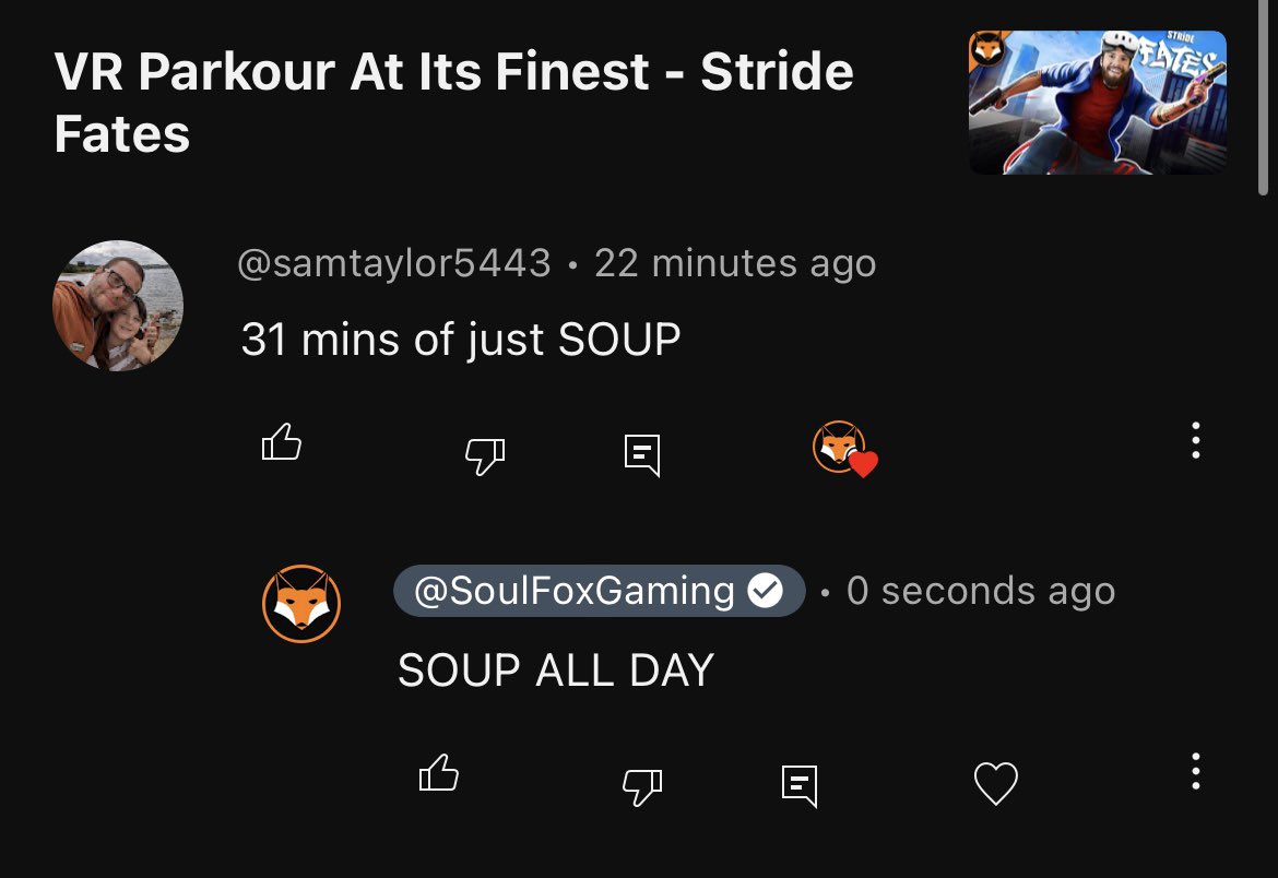 I would like to apologize for my misleading video yesterday. 

While it appeared to be about Stride Fates at first glance, it was truly about soup. 

Check out the soup here
youtu.be/uJ41lObo0JU?si… #vr