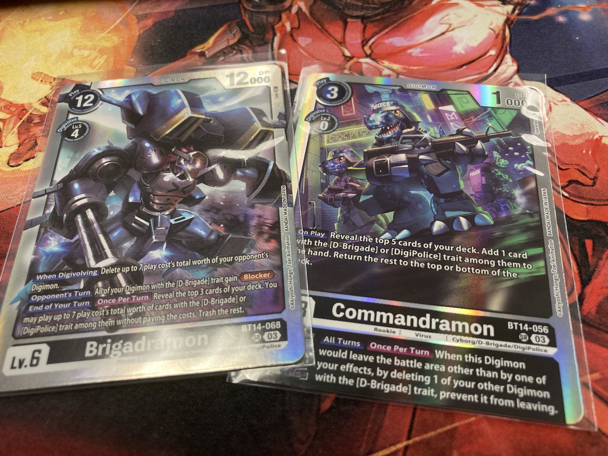 FGC_CleverFox's tweet image. Yes! Just need 2 more of each! #Digimon #DBrigade #DigiPolice