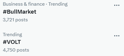 VoltInuOfficial's tweet photo. #VOLT in a #BullMarket that's the trend! That's the tweet 🚀⚡️ https://t.co/U0st1iMiHQ