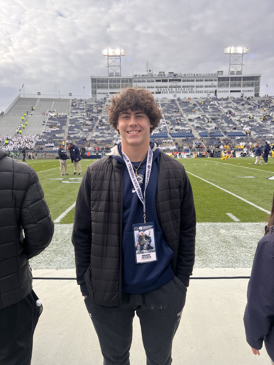 Brady Heiser (@heiserbrady) on Twitter photo I had a great time yesterday <a href="/PennStateFball/">Penn State Football</a> game! Thank you for having me! <a href="/Coach_Yurcich/">Michael Yurcich</a> <a href="/CoachTHowle/">Ty Howle</a> <a href="/DannyOBrienQB/">Danny O'Brien</a> <a href="/calebtyler_psu/">Caleb Tyler</a> I had a great time yesterday <a href="/PennStateFball/">Penn State Football</a> game! Thank you for having me! <a href="/Coach_Yurcich/">Michael Yurcich</a> <a href="/CoachTHowle/">Ty Howle</a> <a href="/DannyOBrienQB/">Danny O'Brien</a> <a href="/calebtyler_psu/">Caleb Tyler</a>