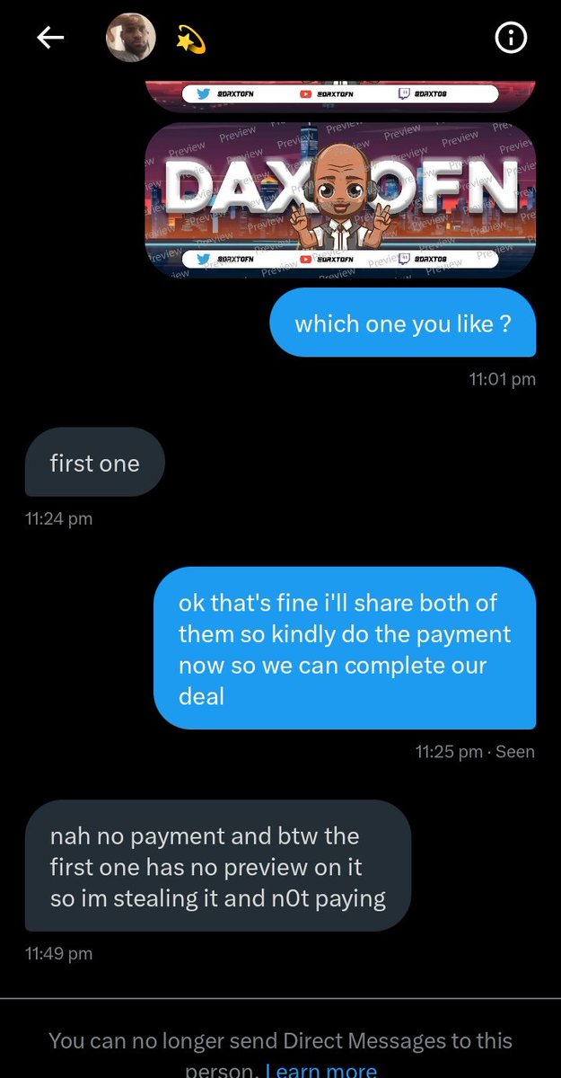Jessica Scott 🦋 (@jessicascott82) on Twitter photo Disappointed in @DaxtoFN for not honoring <a href="/_Elizabeth40/">Elizabeth 🦋</a> agreement and taking her work without payment. Let's promote fair compensation for creatives Disappointed in @DaxtoFN for not honoring <a href="/_Elizabeth40/">Elizabeth 🦋</a> agreement and taking her work without payment. Let's promote fair compensation for creatives
