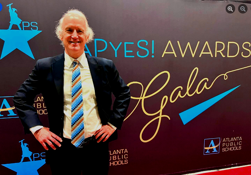 True Honor: I started at North Atlanta for the 2013-14 school year and there have been so many great students and colleagues in the intervening years! I was so honored to be at the APyeS Awards last evening to represent North as this year’s “Teacher of the Year.” Dubs All Day!