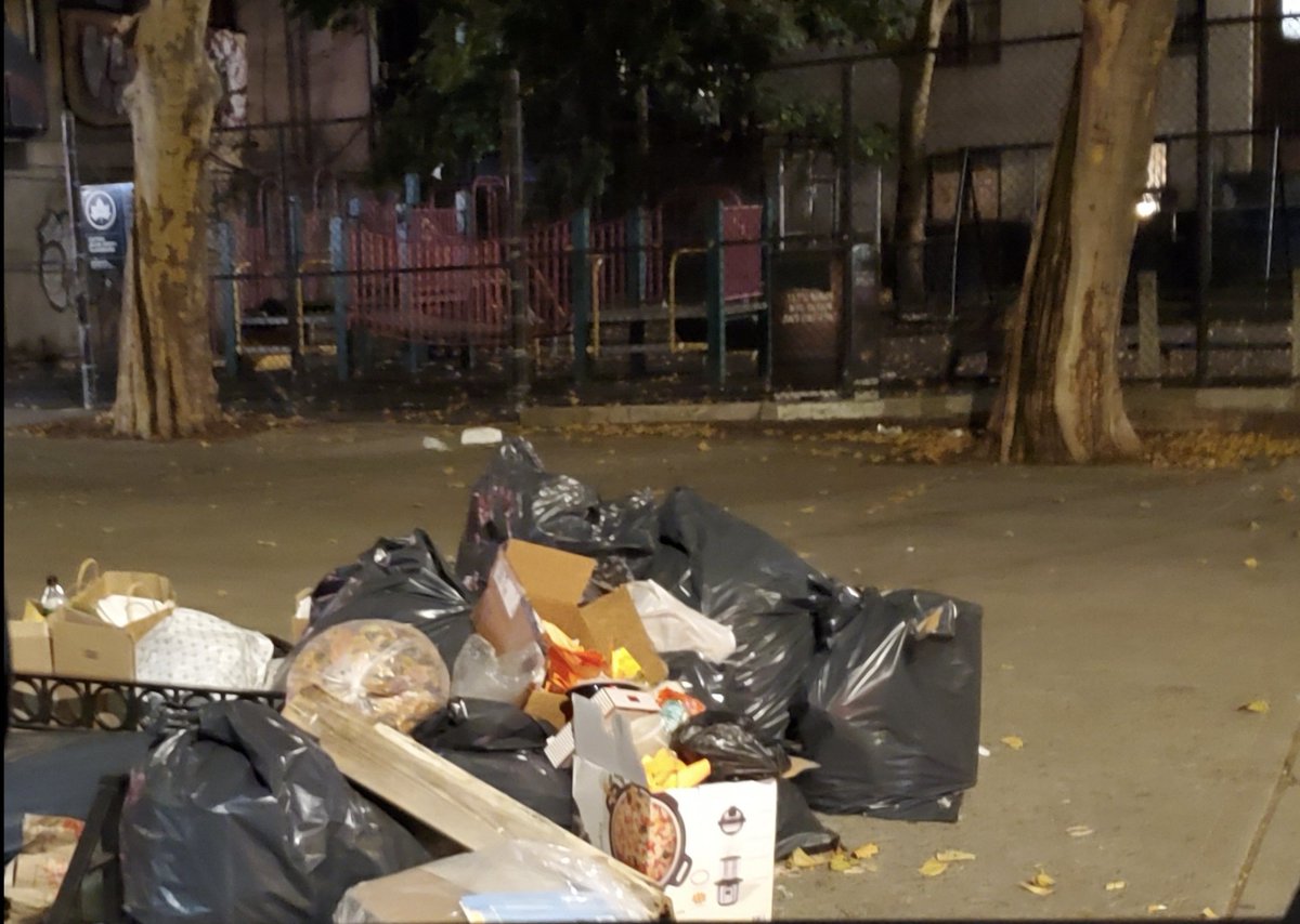 For over a year now, illegal trash dumping at Rutgers and Henry St. happens daily! Despite numerous complaints and in front of a CHILDREN'S PLAYGROUND, <a href="/NYCSanitation/">NYC Sanitation</a> continues to ignore, claiming "this neighborhood is not a priority". What!?