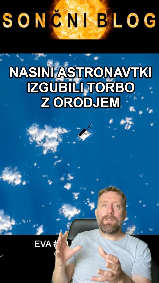 🇸🇮Tudi to se zgodi! Ameriški astronavtki sta med vesoljskim sprehodom izgubili torbo z orodjem 😆😆😆
YT short: youtu.be/j1JUIrdInZo
@denebdulfim @ZCosmolab @KosovaMaja @JAtanackov @Dnevnik_si @vecer @vesoljenet @Sinicka 
#vesolje #ISS #astronavti