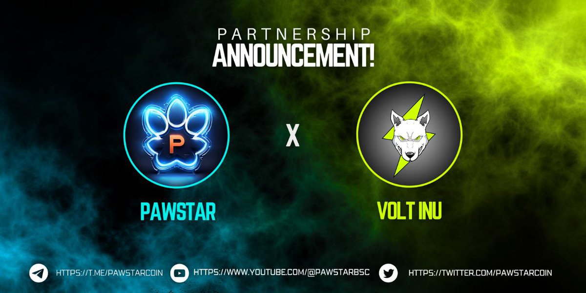 #PAWSTAR  X <a href="/VoltInuOfficial/">Volt Inu ⚡️</a> 🔥

Happy to announce that $PAWS has partnered with Volt Inu Everyone can use VOLTICHANGE - an autoburn DEX platform to trade $PAWS  Each transaction will deduct 0.25% to burn  

Website : pawstar.io

TG: t.me/pawstarcoin