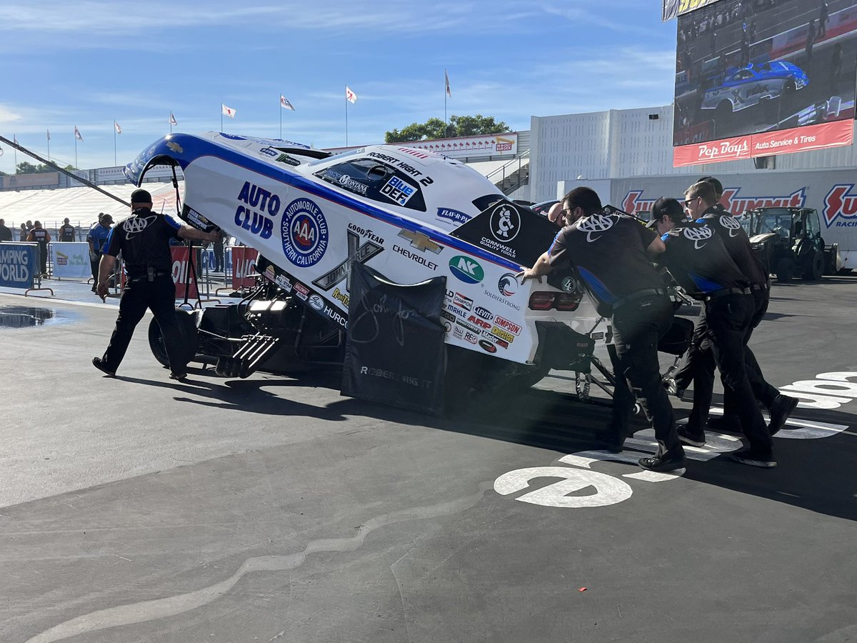 ROUND 2 RESULTS: <a href="/roberthight700/">Robert Higth</a> - OUT

4.216 at 246.39 mph 

<a href="/AAASoCal/">Auto Club of SoCal</a> #NHRAFinals