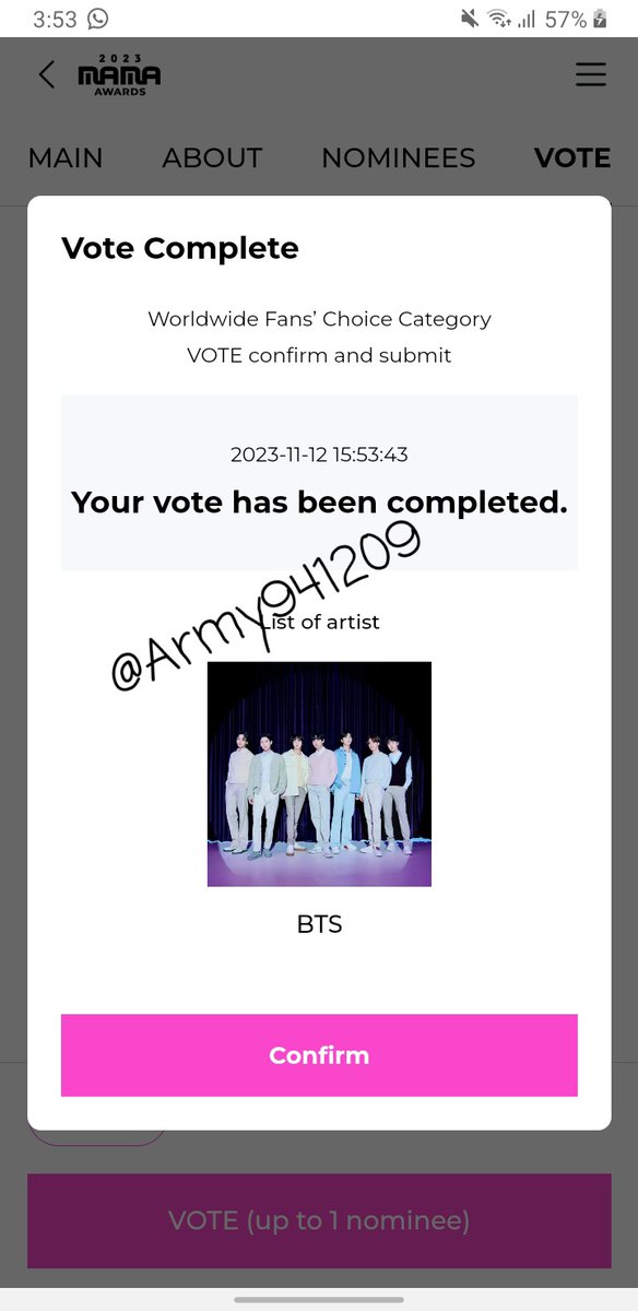 Ya votaron army???? VAYAN A VOTAR!!!!!!!!!!!!