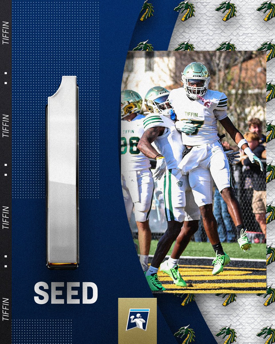 Representing Super Region 1 as the No. 1 seed, <a href="/TUDragonFB/">Tiffin University Football</a>!

#D2FB | #MakeItYours