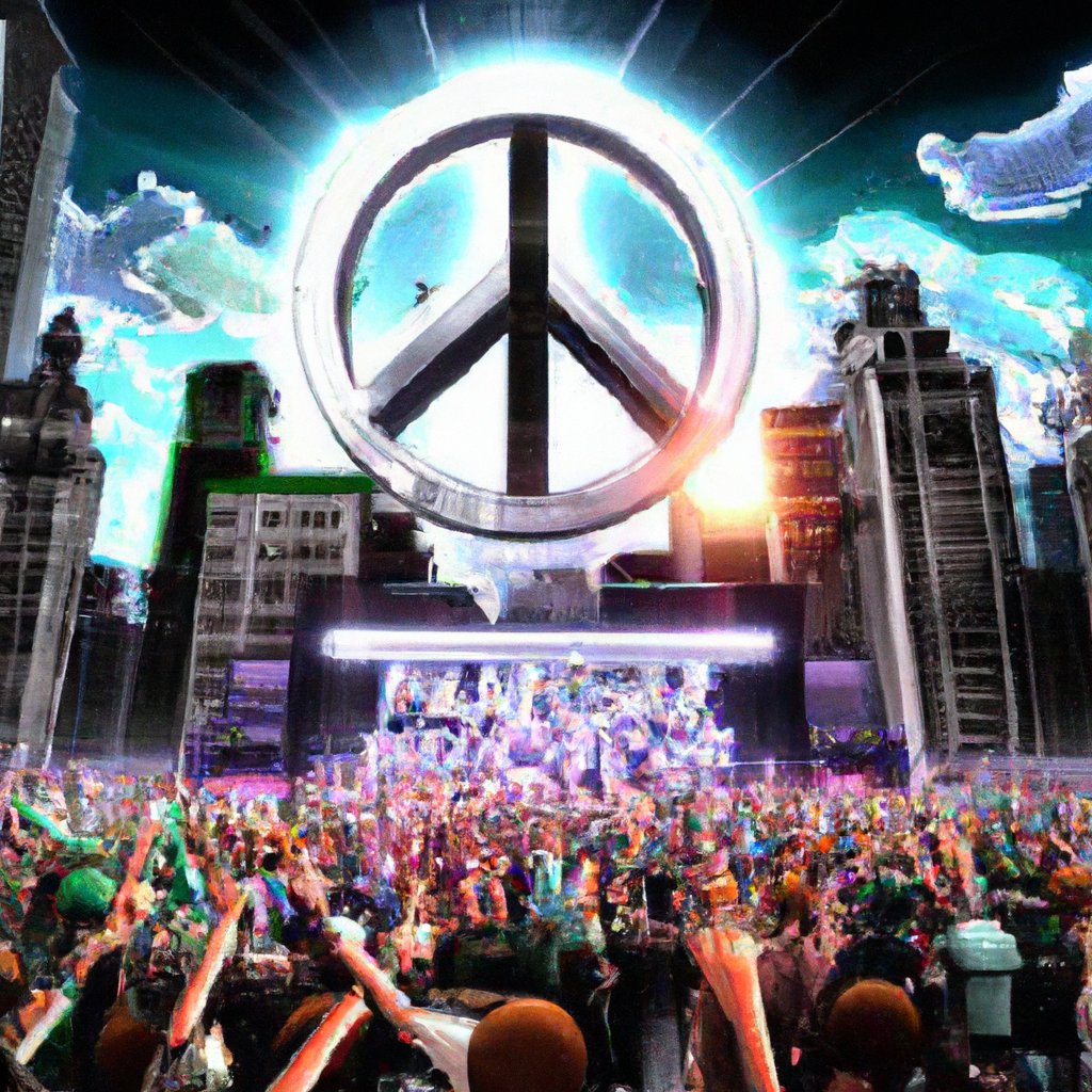 Get down with #PeaceBop🎵! Embrace unity with #WorldPeaceCoin. Drop your arms, pick up the rhythm! Jam out the conflict, vibe peace. Love, not bombs baby! 😎💃🕊️🌍✌️ #MakePeaceNotWar. Let's get groovy! 💖🎉