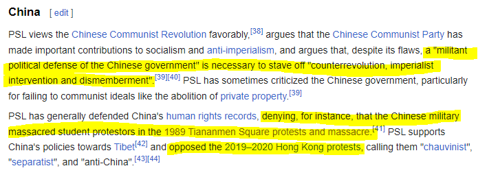 Marowowe's tweet photo. @mouseabolition she seems awesome but the more i read about PSL the more dubious i get... seems revisionist of anything that might criticize existing forms of socialism. from the PSL wikipedia page https://t.co/Tm3ARkP3Lq