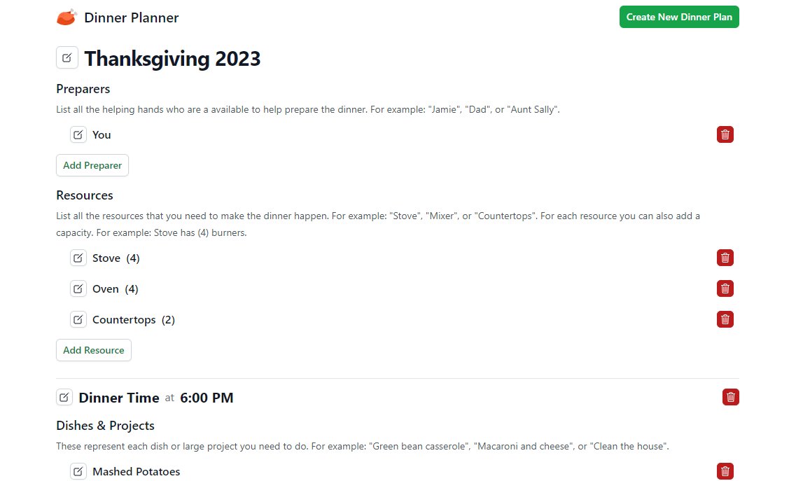 Started on a new free tool idea this weekend, a dinner planner to help you figure out when you need to start prepping dishes so everything is ready on time. Definitely inspired by Thanksgiving coming up but could be used for any kind of gathering!
