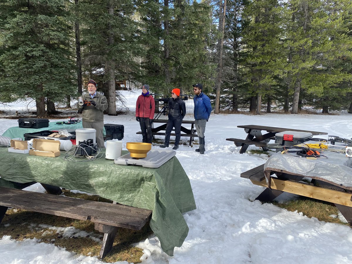 AMuenchrath's tweet photo. Spent an intensive 11 days in beautiful Kananaskis with some great people learning the principles of cold region hydrology❄️💧…. Who knew snow processes could be so complex?! 😅 Thanks to all for making it a memorable learning experience!  @CWRA_Flows https://t.co/GZXdesRYFc