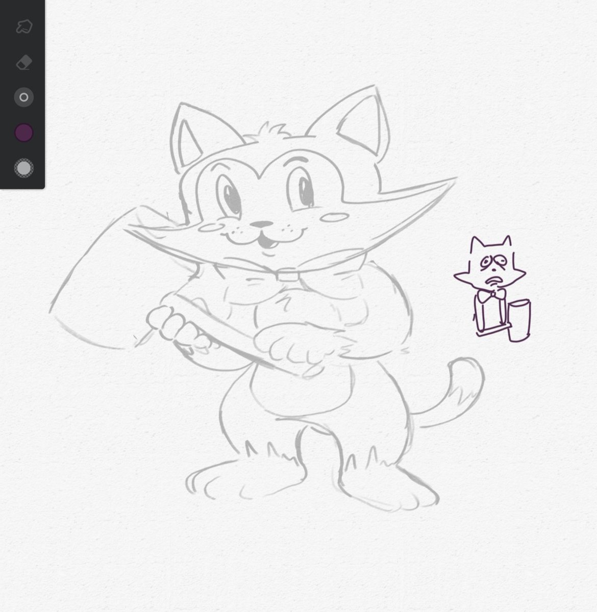 Diabladaa's tweet photo. 💜😺 #fnac #art #fanart https://t.co/r7Mrvn3Dek