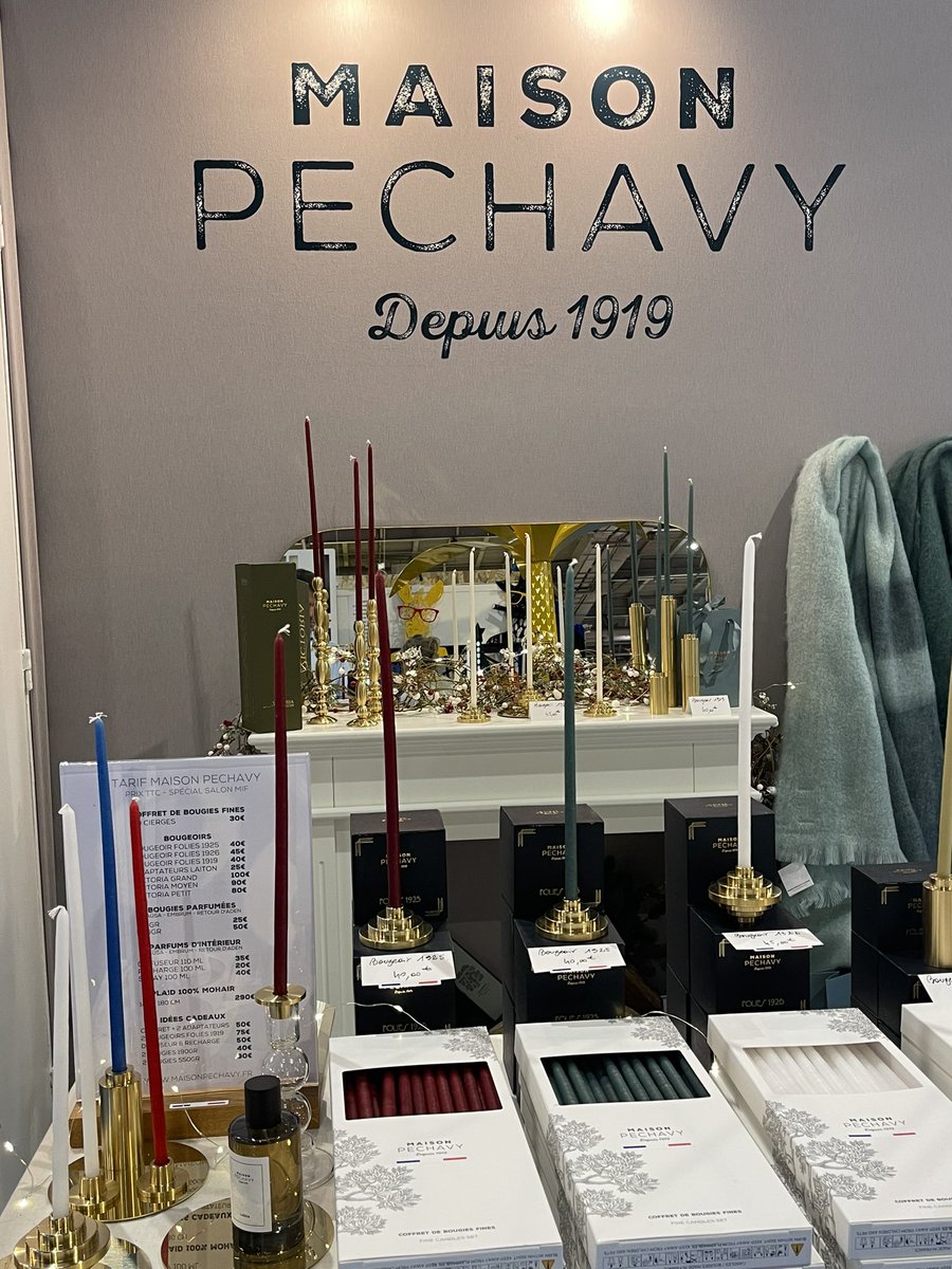 Fredpechavy's tweet photo. Une 1er édition pour #MAISONPECHAVY au @MIF_Expo Porte de Versailles du 09 au 12/11/2023.
De nombreux échanges avec les visiteurs sur les processus de #creation, de #fabrication, les histoires derrière chaque produit.
@MadeinFranceFR @montebourg 
@oliviagregoire @RolandLescure https://t.co/we0O2HR0dD