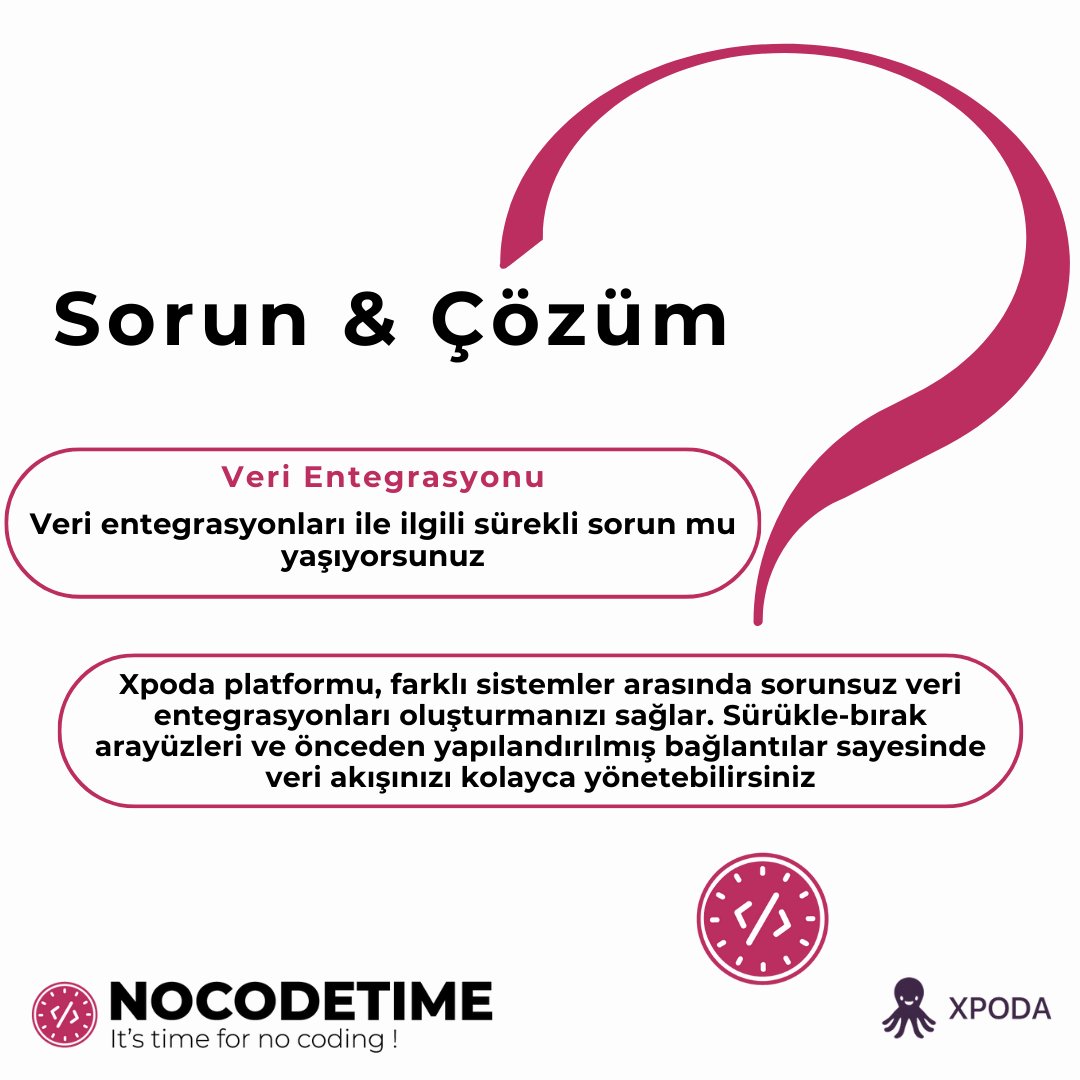 nocodetime's tweet photo. Sürekli veri entegrasyonu sorunları mı yaşıyorsunuz? 🔄
İş süreçlerinizi optimize etmek için Xpoda'nın gücünden faydalanın.
#VeriEntegrasyonu #Xpoda #İşSüreçleri #TeknolojiÇözümleri" https://t.co/2imZxnotwe