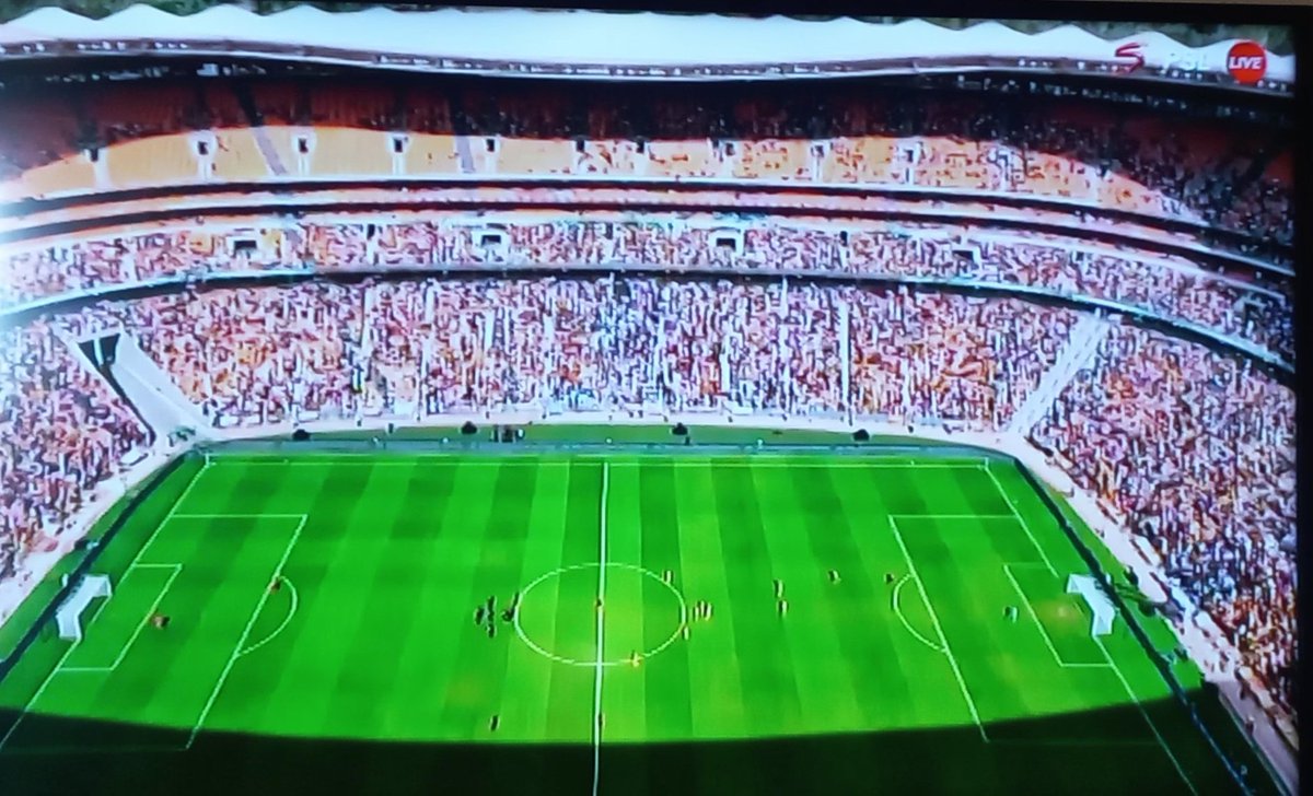 SEMolekwa's tweet photo. FNB &amp; LOFTUS were full this weekend and #Sundowns will take the two trophies that the four teams were playing for in these two games. One trophy is in the bag. The trophy they were playing for at FNB will be in the bag in May. It was a Sundowns weekend madoda😂
#AFL
#SowetoDerby https://t.co/oaKUHXDDj5