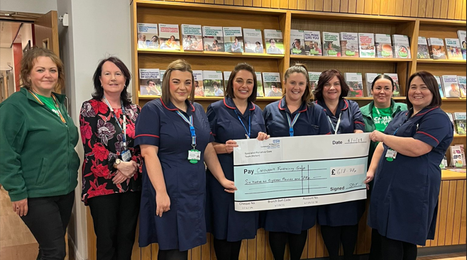 Jillian Wallis (@jillywallis1914) on Twitter photo Our amazing Community Palliative Care Team in Halton <a href="/WeAreBCHFT/">Bridgewater Community Healthcare NHS</a> have raised over £600 for the Delamere Centre at Halton General Hospital-supporting them to continue their fabulous work for the people of Halton. Great work team! 👏🏼@BCHFTStaff #TeamBridgewater #Halton #caring Our amazing Community Palliative Care Team in Halton <a href="/WeAreBCHFT/">Bridgewater Community Healthcare NHS</a> have raised over £600 for the Delamere Centre at Halton General Hospital-supporting them to continue their fabulous work for the people of Halton. Great work team! 👏🏼@BCHFTStaff #TeamBridgewater #Halton #caring
