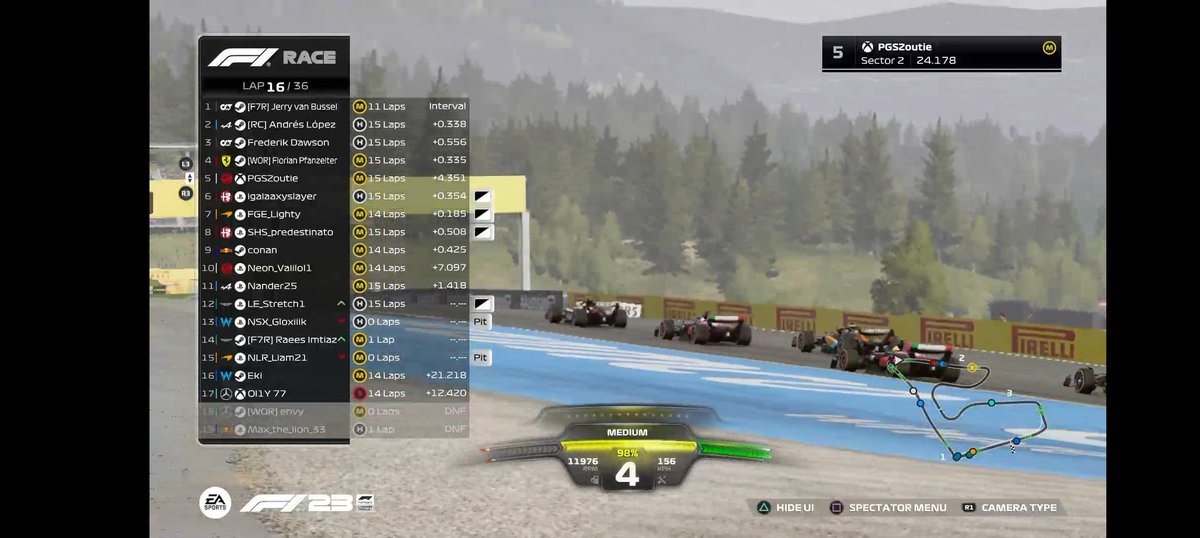 First pit stops are happening with [F7R] Raees Imtiaz going for the undercut, lets see if it pays off🤔

twitch.tv/f1_ers