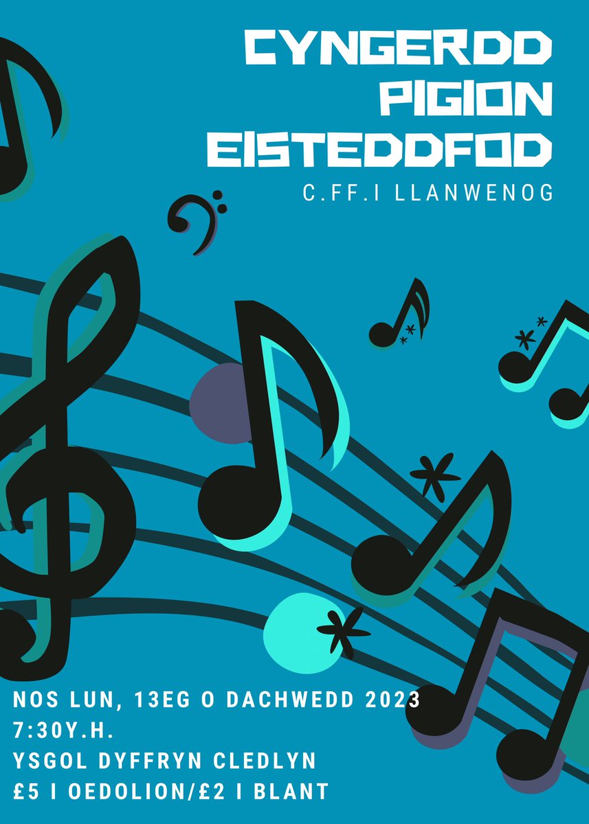 Dewch yn llu nos ‘fory!
<a href="/DyffrynCledlyn/">Ysgol DyffrynCledlyn</a> 
<a href="/Clonc360/">Clonc360</a>
<a href="/CeredigionYFC/">CFfI Ceredigion YFC</a>