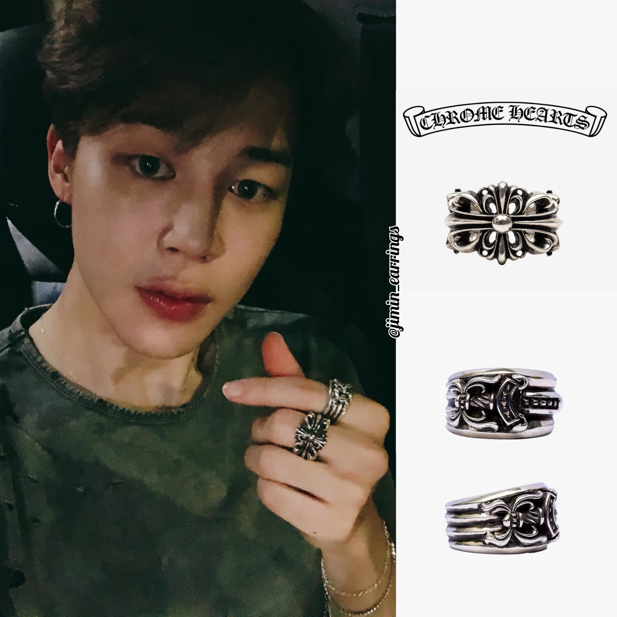 Jimin chrome hearts ring discount