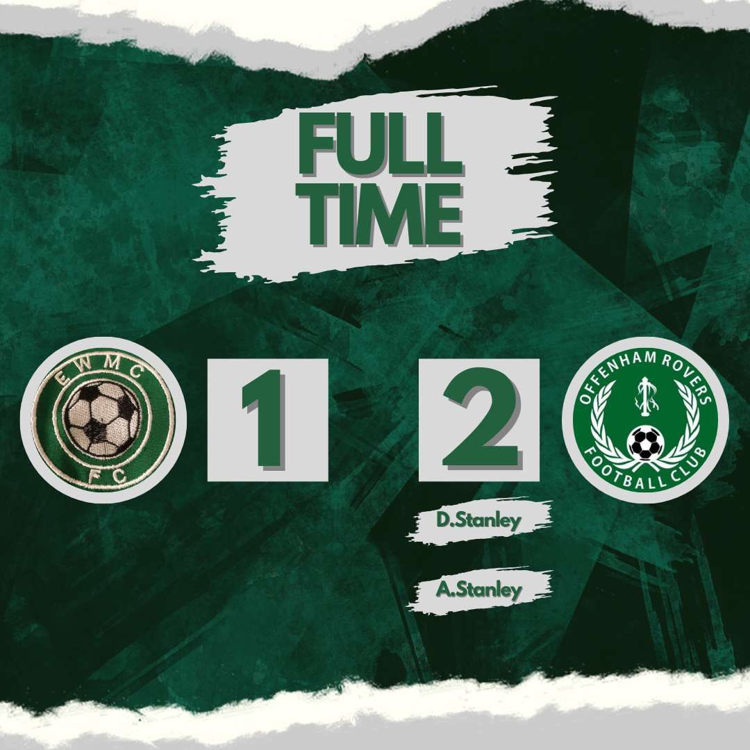 Full time: Offenham 2-1 EWMC 

We emerged victors in this Cup this morning, against a strong EWMC.
The Green Wall put a stop to any chances in the second half. 
Goals from the Stanley Brothers.
Let's hope the result doesn't dampen the mood!💦 #UpTheRovers #Brothersofdestruction