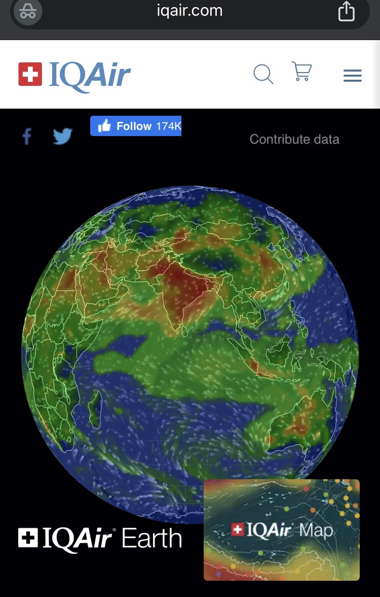 archanadavid's tweet photo. Air pollution 
India vs world Diwali 2023

#WakeUpIndia 
#Diwali2023 
Stay safe

https://t.co/4gpXN8J41r https://t.co/cs6TIxTB2q