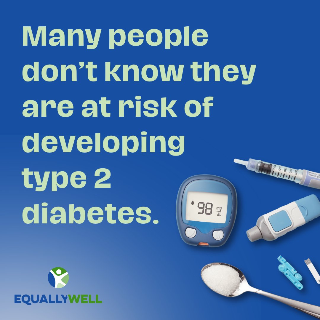 Many people don’t even know they are at risk of developing type 2 diabetes. The diabetes risk calculator can help assess your risk: diabetesaustralia.com.au/risk-calculato…