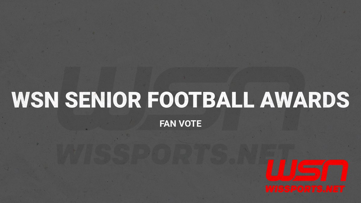 wissportsnet's tweet photo. Once again, you the fans can have a say in our WSN Senior Football Awards. The Fan Vote for the WSN Senior Football Awards is now open through Tuesday at 8pm. The Fan Vote will count 1/8th towards selections along with our voting panel.

Vote here: https://t.co/Kieo3LZ07r #wisfb https://t.co/RsK9pLIb4n