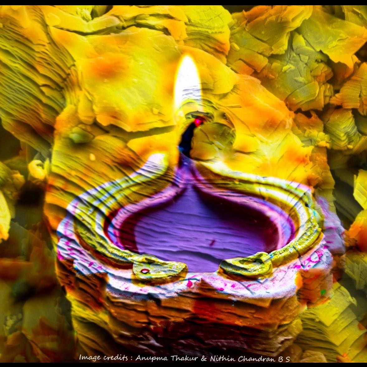 Wishing you a joyous Diwali! 
Embracing the spirit of enlightenment and prosperity with this incredible sci-art image of multilayered #MXene, shared by talented Anupama Thakur &amp; Nithin Chandran B S. Let's illuminate our lives with the glow of knowledge and wisdom.🌟#diwali2023