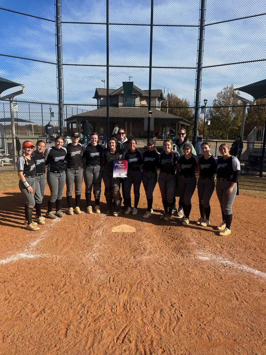 Amazing way to end the fall season, 6-0 and the champions of our bracket. When it all comes together, the team fights for one another, has fun, and makes memories… that’s what hard work does!! 🎉🎉💜💜🥰 love these ladies!! See you soon ❤️❤️