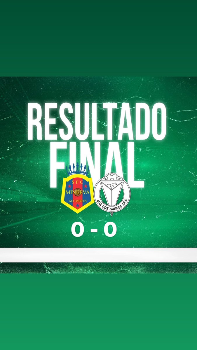 Empate a 0 en Cartagena.

Partido muy disputado donde tuvimos múltiples ocasiones, entre ellas un balón al palo.

Cualquiera podía haberse llevado el gato al agua… ahora solo pensamos en este domingo, con vosotros, afición 💚

#FamiliaSoloUna