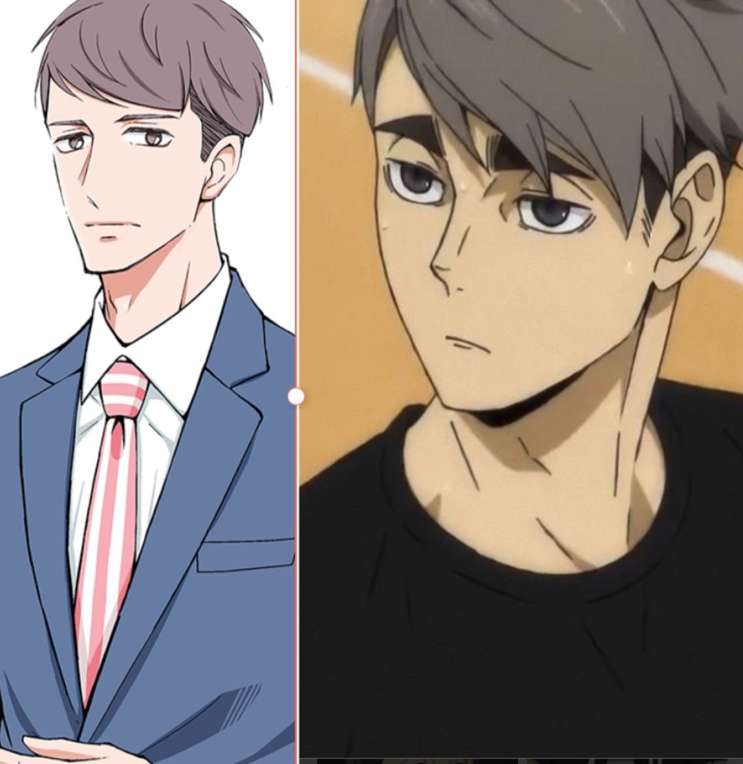 KatYue1's tweet photo. When Kentaro Momose reminds you a bit of Osamu Miya 🤭

I got curious about #mynewbossisgoofy because of the slight resemblance.

But honestly, the first six episodes have been completely wholesome and extremely cute. 🌸

Can't wait for the next episode. 😃 https://t.co/mUFuVhdVBd