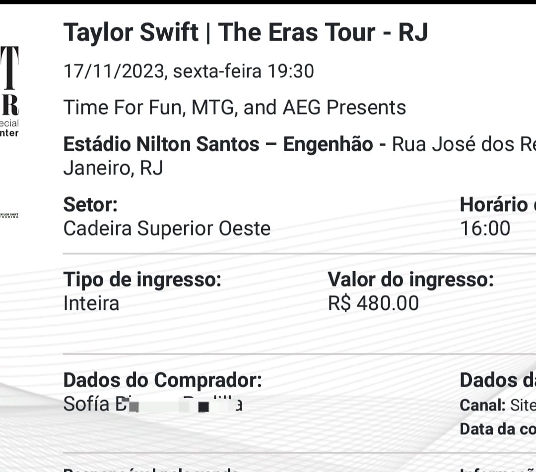 🚨 Olá, estou vendendo 1 INGRESSO. Estava com dificuldades para comprar passagem aérea para a viagem ao RJ, mas infelizmente não consegui.
Local 📍: RJ
Setor 🎟: Posto Superior Oeste
Data 📆: 17/11
Preço 💰: 547.73 REAIS/450.000 COP

#TaylorSwift #TaylorSwiftErasTour #BrasilTS