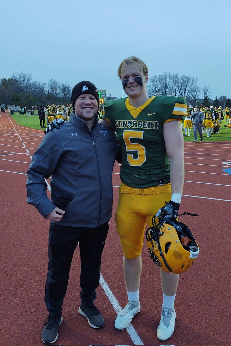 Had a great time watching Lakeland Union alumni River Nicklaus kicking butt for St. Norbert yesterday. Proud Coach! #tbirdpride