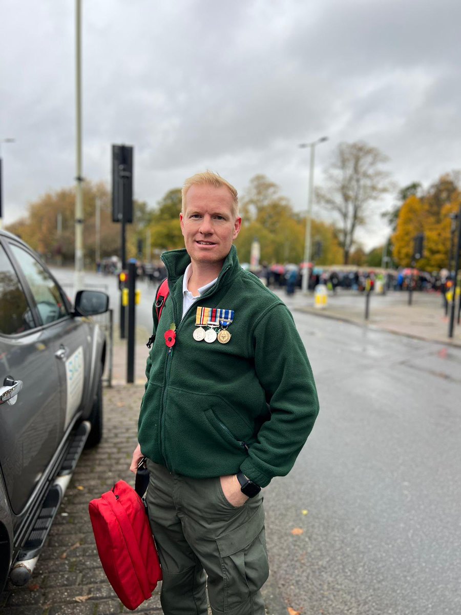 Great to be providing the first aid cover at the Remembrance Day event at Gloucester Cenotaph. First time I have worn my medals since leaving the Royal Marines in 2010. Amazing to see so many veterans and members of the public showing their respect.