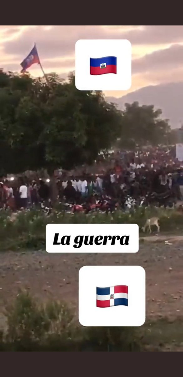GenaoNapoleon's tweet photo. @nuriapiera Ya la bandera haitiana está ondeando en suelo dominicano, Duarte,Sánchez,Mella y Luperon deben estar muy tristes donde quiera que estén ven su patria por lo que dieron sus vidas mancillada por los haitianos y El ejército Nacional indiferente con sus fusiles amarrados. https://t.co/kaqM20bd10