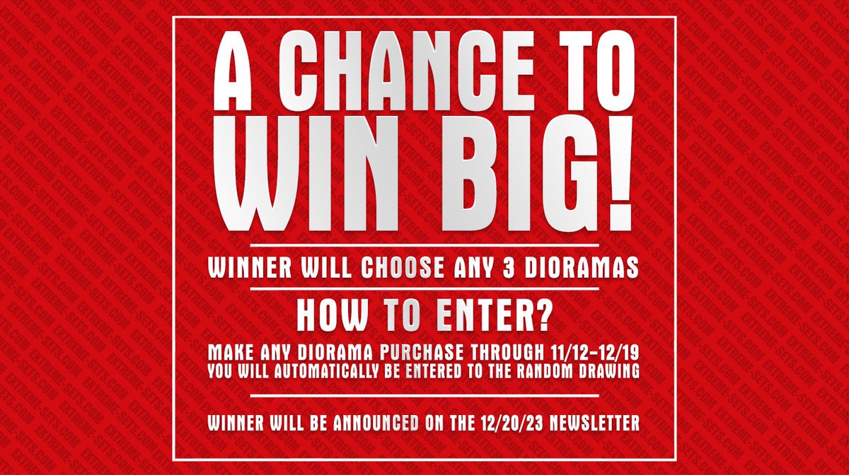 This is your chance to WIN BIG 🏆 Pop-Up Diorama 💎Available @ 📍 Extreme-Sets.com 📸🎬📹 #EXTREMESETS #EXTREME_SETS #BACKDROP #FIGUREPHOTOGRAPHY #TOYS #ACTIONFIGURE #DIORAMA #TOYPHOTOGRAPHY #DISPLAY #PLAYSET #POPUP #ACTIONFIGUREPhOTOGRAPHY #ACTIONSCENE #ACTIONFIGURES