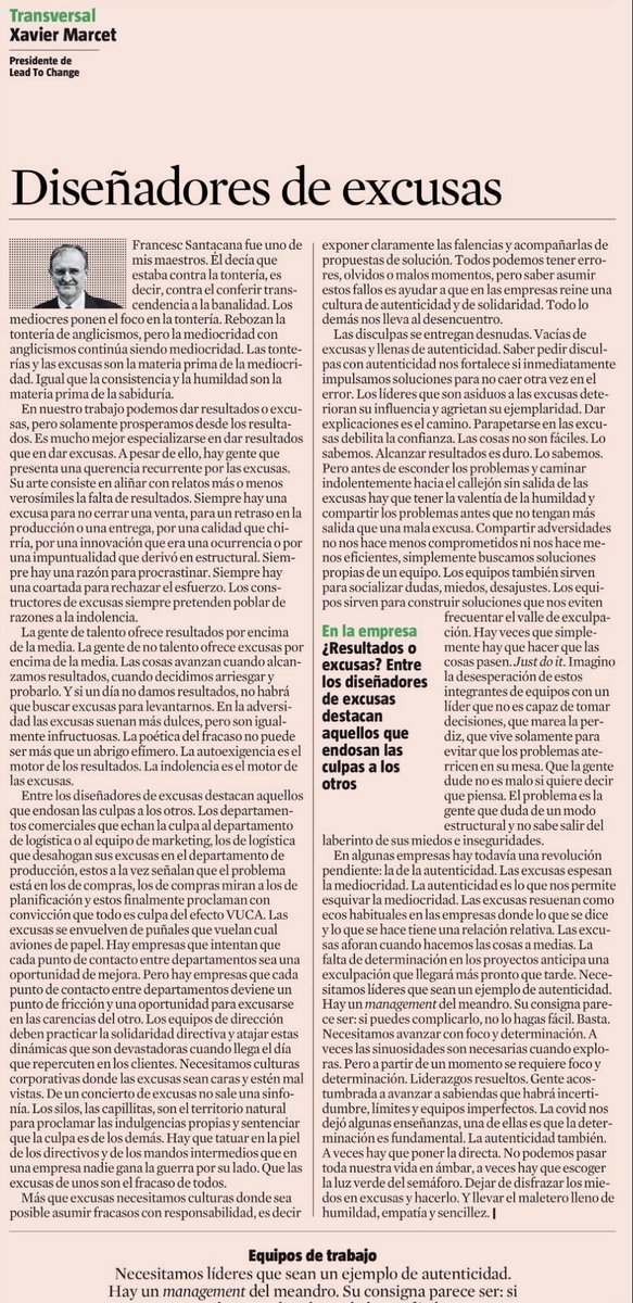 nurialbap's tweet photo. Mejor llevar el maletero lleno de #humildad #empatía y sencillez que de excusas. @XavierMarcet siempre brillante https://t.co/26dHLfJIqV