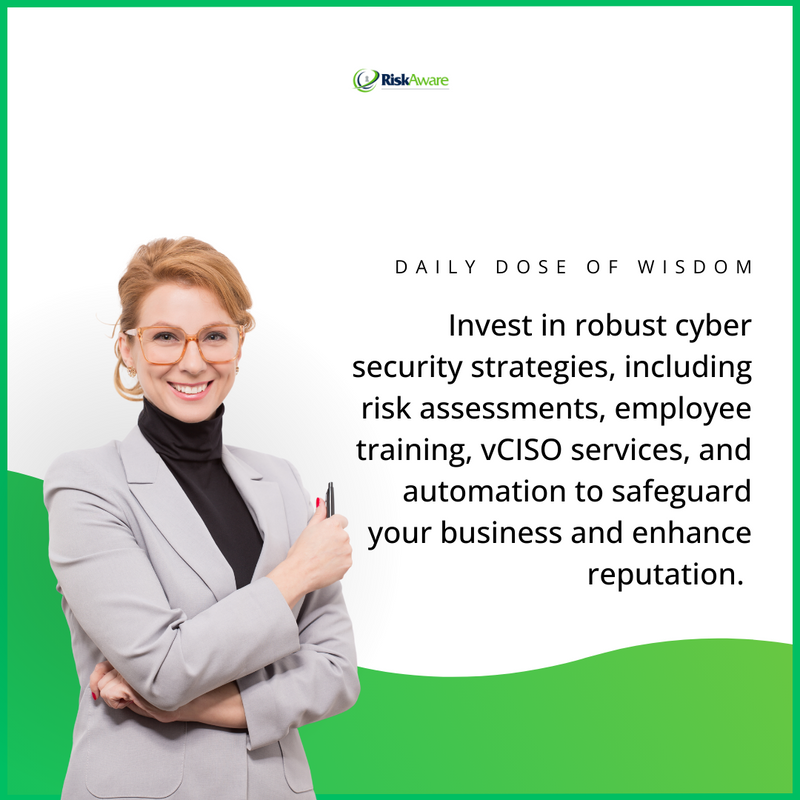riskawareco's tweet photo. In the digital age, a robust and dynamic security strategy is essential. 🛡️
Your best defense is a good offense! 💪
#CyberSecurity #BusinessSafety #DigitalAge #RiskAssessment #vCISO #Compliance #Reputation #Automation #SubscriptionServices #StaffingServices #GoodOffense https://t.co/3Zh5bOPBh5