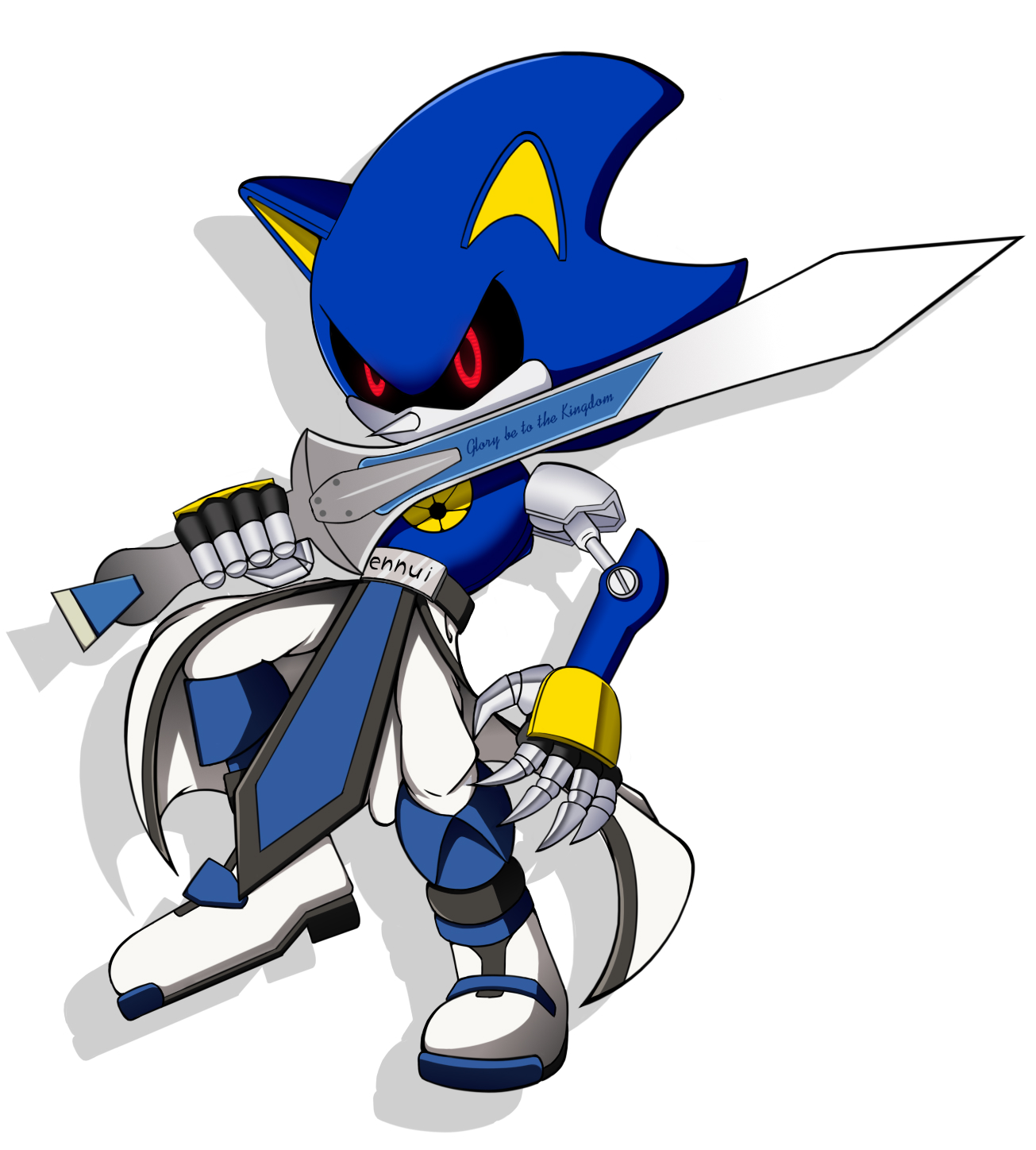 metal sonic (sonic and 3 more) drawn by cyberlord1109