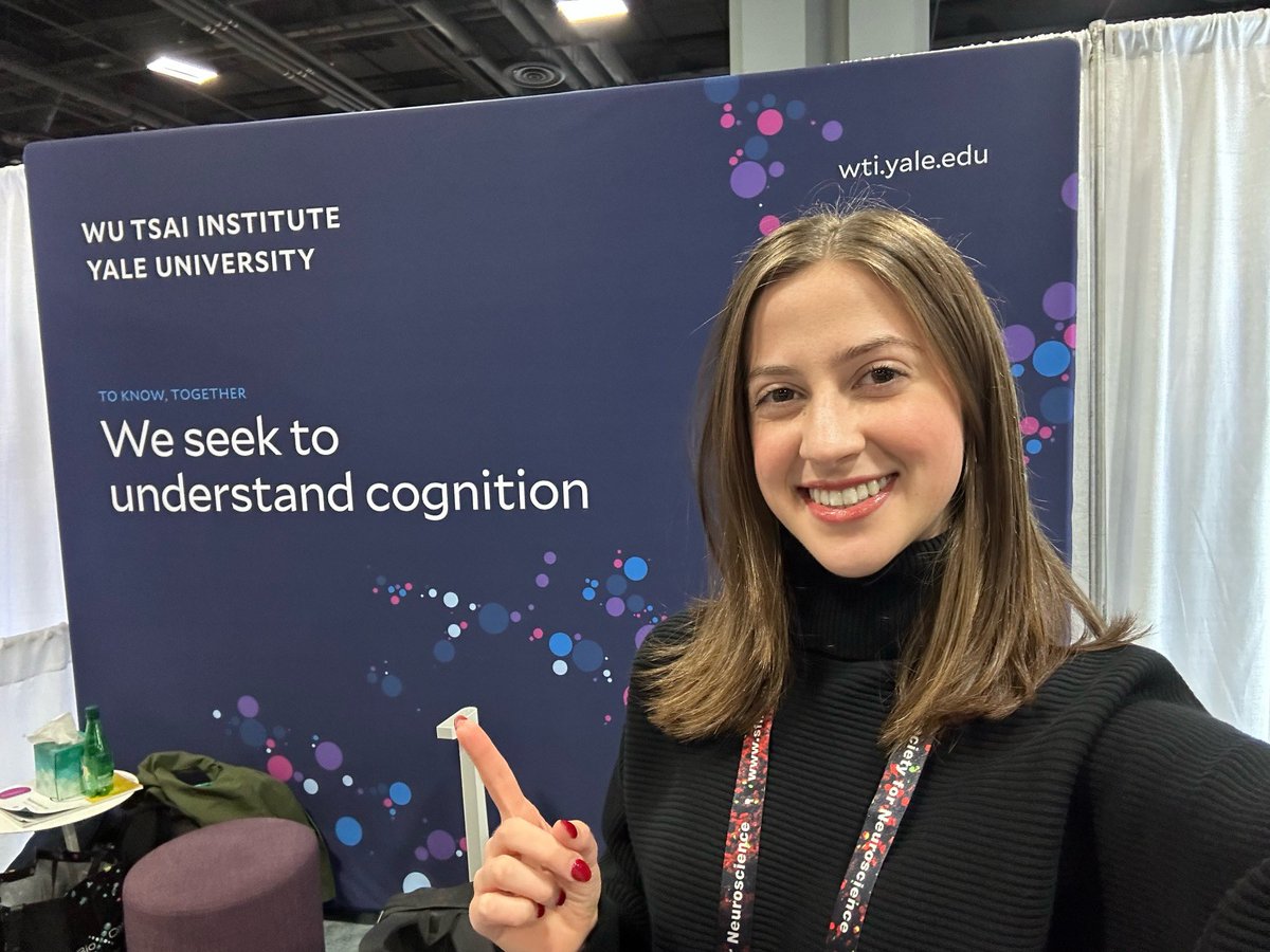 Come visit me at the Wu Tsai Institute booth! I’ll be there here today until 5 pm and on Tuesday from 1 to 3 pm! #HumansOfWTI #SfN23