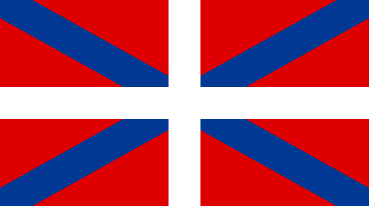 FlagsMashupBot's tweet photo. Special edition 

Yugoslavia (1946-1992)
+
Basque Country
=
Basque Yugoslavia: https://t.co/6w1jhyrAYT
