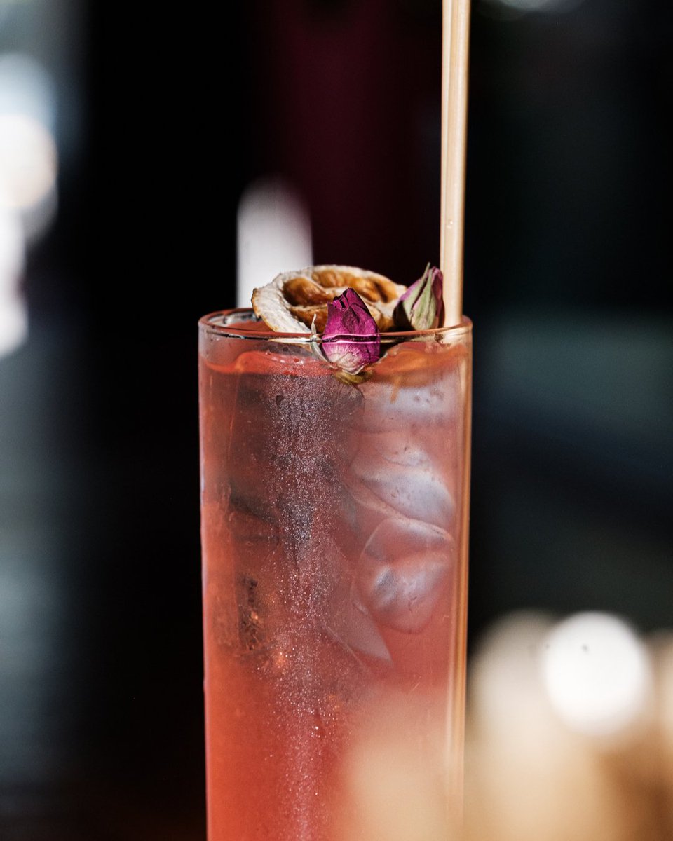 Hibiscus &amp; Rose Lemonade 
hibiscus-rose syrup, lemon, &amp; water