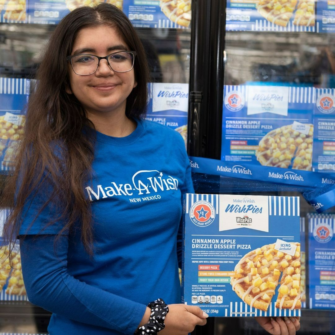 Make-A-Wish America (@makeawish) on Twitter photo Help grant wishes + simplify holiday baking! 😋🍎 <a href="/WisePiesUSA/">WisePies Pizza</a> is serving up #WishPie in support of wish kids. Through Nov. 30, $1 from each dessert pizza sold will go to Make-A-Wish. 🌟 Visit wisepiespizza.com/wishpies to find a store, shop online or check out the #WishPieChallenge Help grant wishes + simplify holiday baking! 😋🍎 <a href="/WisePiesUSA/">WisePies Pizza</a> is serving up #WishPie in support of wish kids. Through Nov. 30, $1 from each dessert pizza sold will go to Make-A-Wish. 🌟 Visit wisepiespizza.com/wishpies to find a store, shop online or check out the #WishPieChallenge