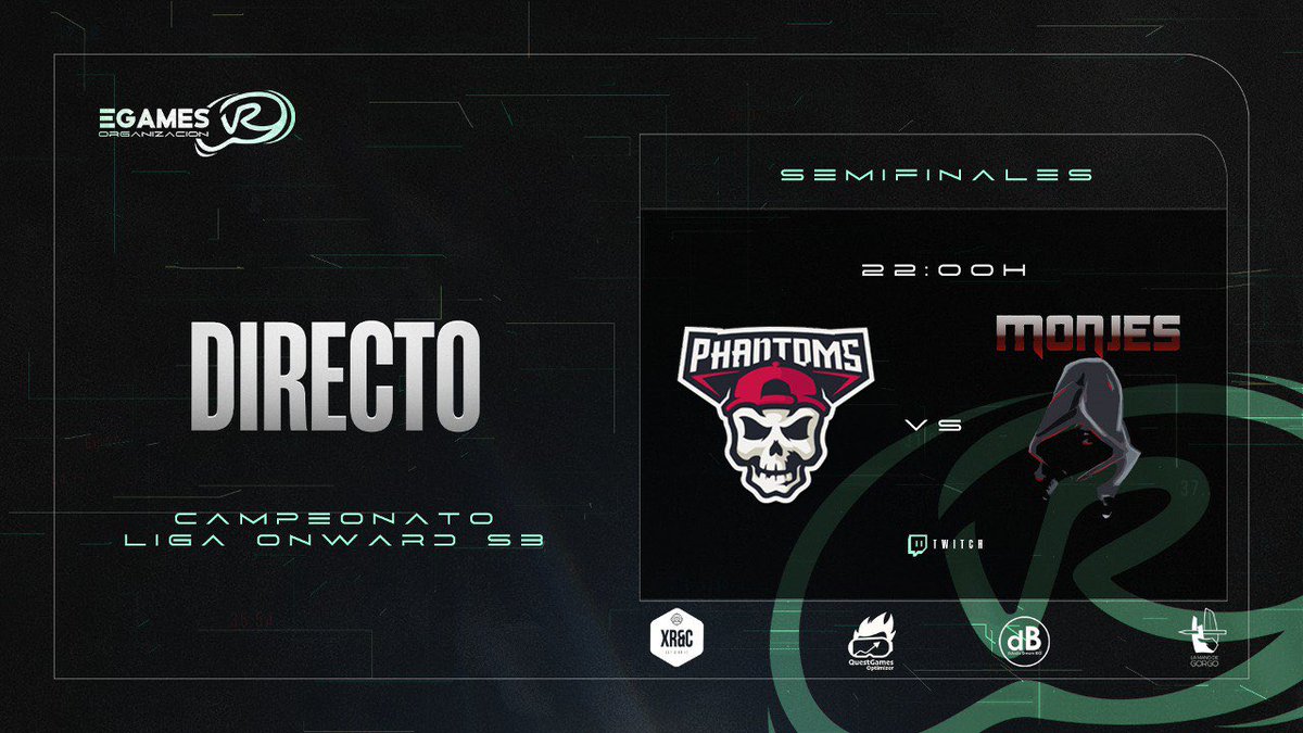 ‼️DIRECTO A LAS 22h‼️

❇️1a. SEMIFINAL de la Liga Onward VR S3

<a href="/PhantomsVRTeam/">Phantoms Esports 👻</a> 🆚 Monjes

❇️Tras el partido regalaremos Keys de nuestro sponsor Quest Games Optimizer (@SamuelHdouin1 ) 

❇️Tendremos CANICAS y más sorpresas 

‼️Os esperamos a todos‼️