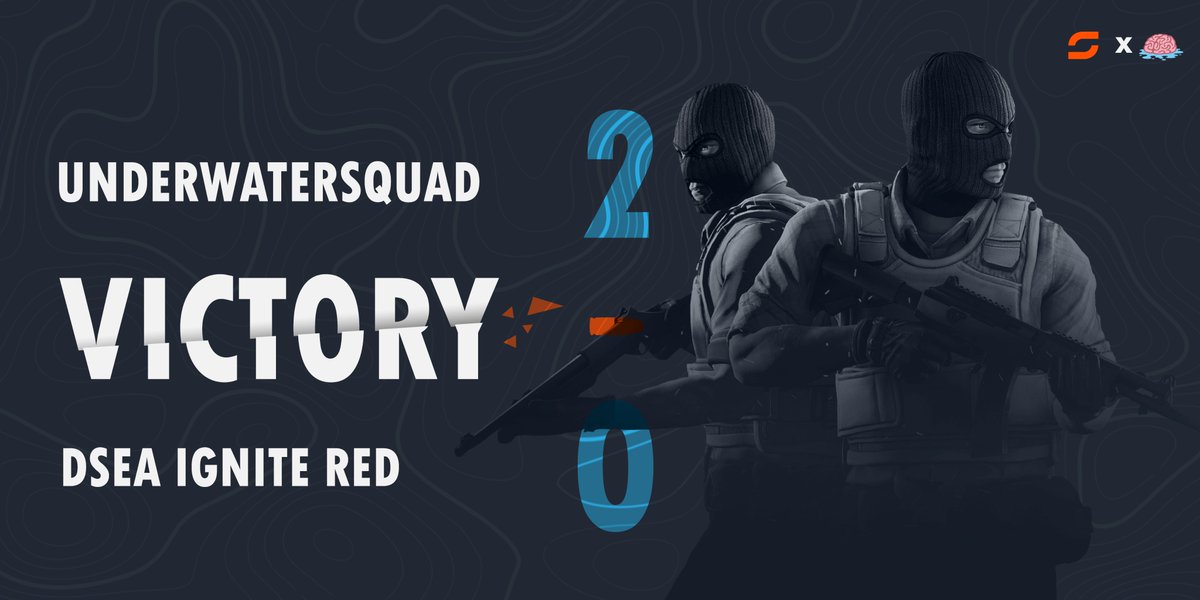 🏆 VICTORY 🏅

UnderWaterSquad 🧠 take the win over DSEA Ignite Red 🔥 after a nail-bitingly close last map! 🙂

🚇 Overpass: 13-7
🏗️ Vertigo: 13-11