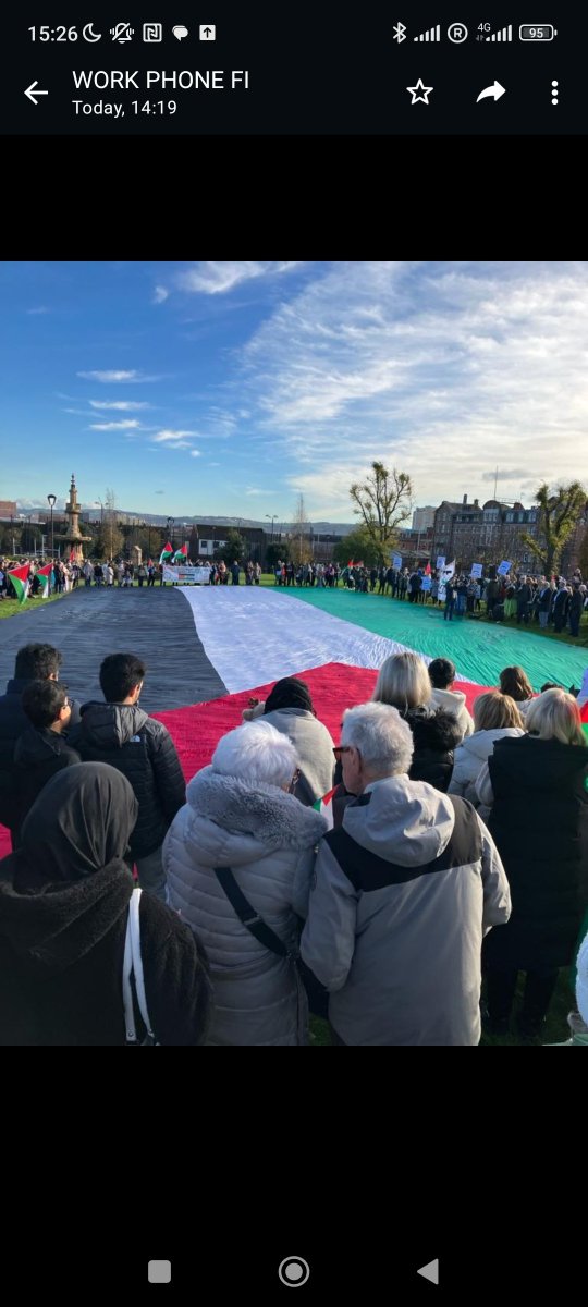 At the rally on the falls this weekend we got to see the fleg that they put up on Black Mountain.