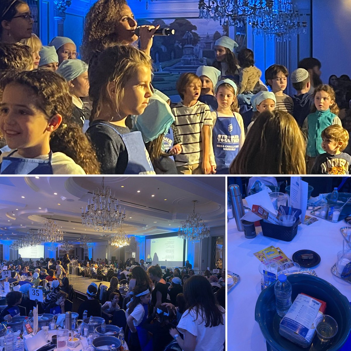 PascaleFalek's tweet photo. Despite the difficult times, Jewish life continues to thrive in 🇧🇪.
Tonight, over 400 women gathered for the 9th "Challa Bake" in Brussels by @EjccOfficial
This special edition called for the immediate liberation of the hostages & for peace in the Middle East.
#ChallaBake https://t.co/6Lszy89DDQ