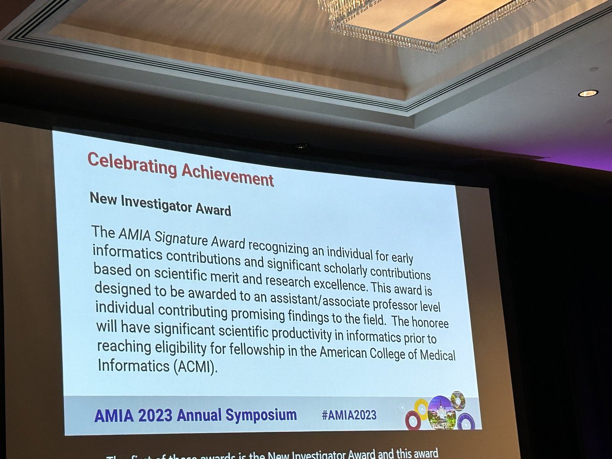 Jyoti Pathak (@jyotipathak) on Twitter photo Wooooohoooo!!!!! Hearty congratulations to <a href="/pengyifan/">Yifan Peng</a>!!!!!
#AMIA2023 <a href="/WCMPopHealthSci/">Weill Cornell Medicine Population Health Sciences</a> <a href="/WCMResearch/">WCM Office of the Research Dean</a> Wooooohoooo!!!!! Hearty congratulations to <a href="/pengyifan/">Yifan Peng</a>!!!!!
#AMIA2023 <a href="/WCMPopHealthSci/">Weill Cornell Medicine Population Health Sciences</a> <a href="/WCMResearch/">WCM Office of the Research Dean</a>