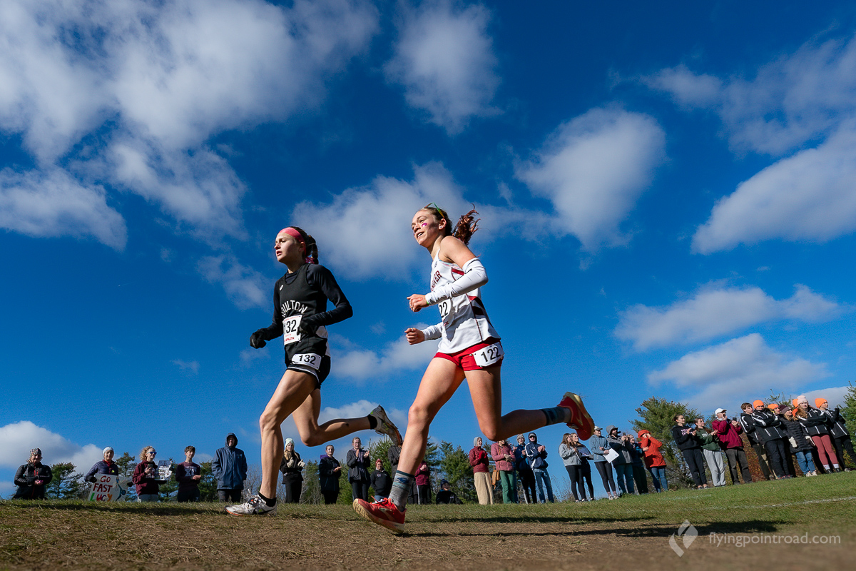 Witnessed some Maine running history and an incredible end to the cross-country season at the <a href="/NewEnglands/">CNESSPA</a> XC Championship in Belfast Maine yesterday.  Third consecutive win by Orono's Ruth White.